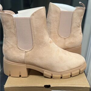 Beige Ankle Boots
